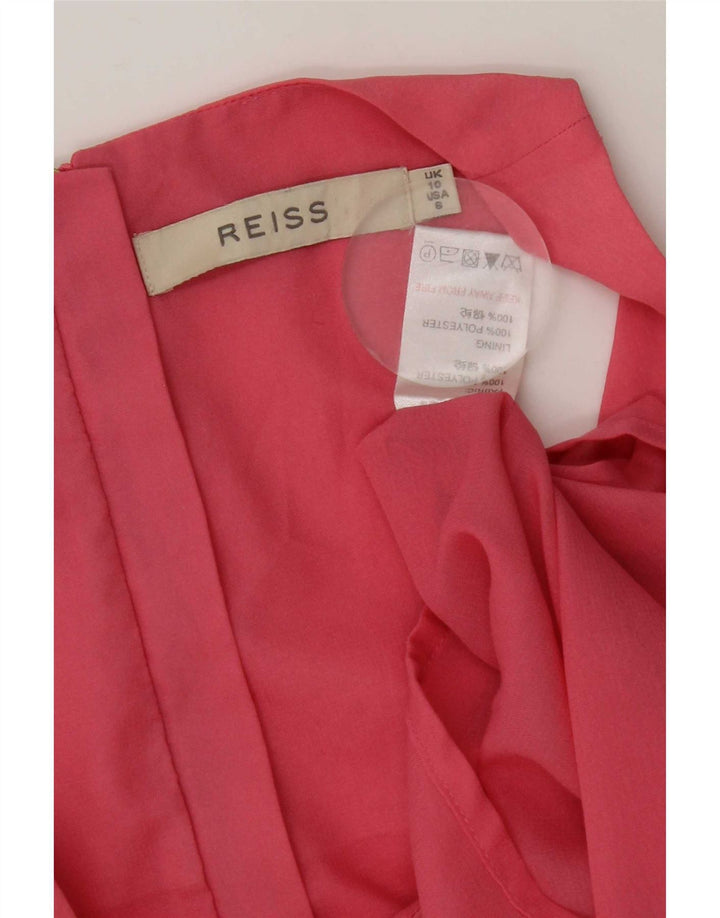Reiss Femei Regular Vest Top UK 10 Small Pink Poliester