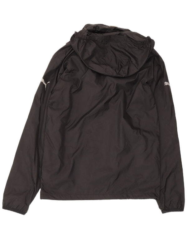 Jachetă de ploaie cu glugă Puma pentru bărbați UK 38 Medium Black Nylon