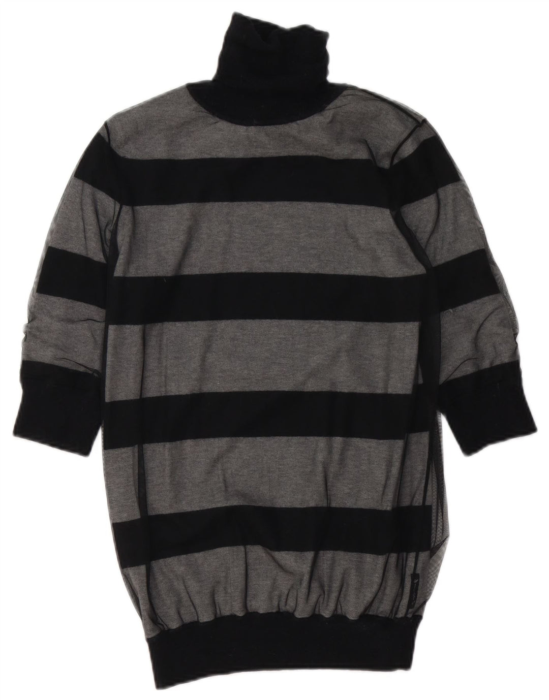 Armani Jeans Pulover cu gât rulat pentru femei UK 12 Medium Gri Dunge