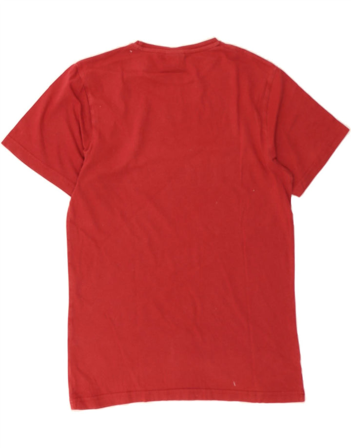 ELLESSE Mens Graphic T-Shirt Top Small Red Cotton Vintage Ellesse and Second-Hand Ellesse from Messina Hembry 