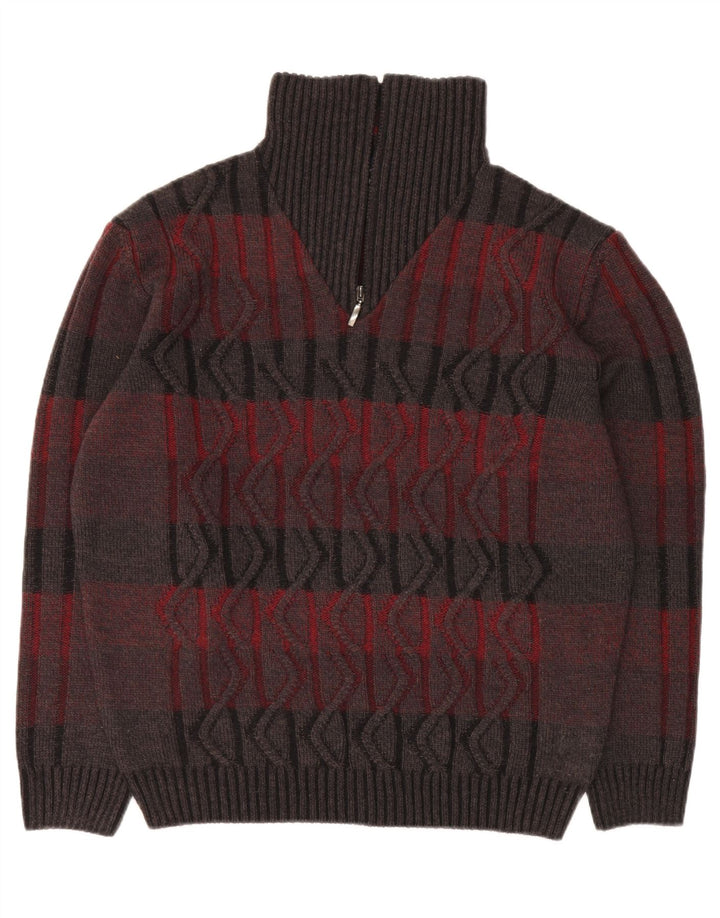 Pulover BABISTA pentru bărbați, cu fermoar, cu gât, IT 54 XL, cu dungi multicolore