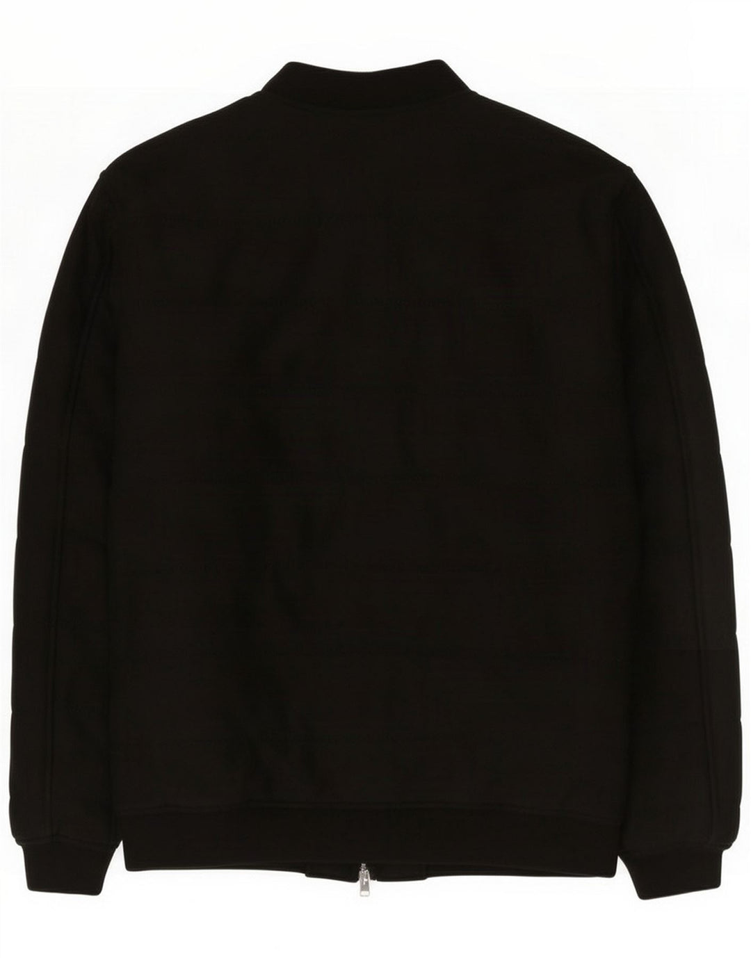 Zara Mens Bomber Jacket UK 42 XL Black Poliester