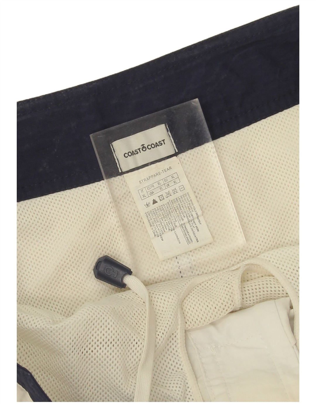 Pantaloni scurți de înot cu grafic pentru bărbați Coast XL, albastru bleumarin, poliamidă color bloc