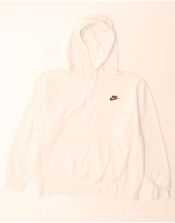 Pulover Nike pentru bărbați, mare, alb, din bumbac