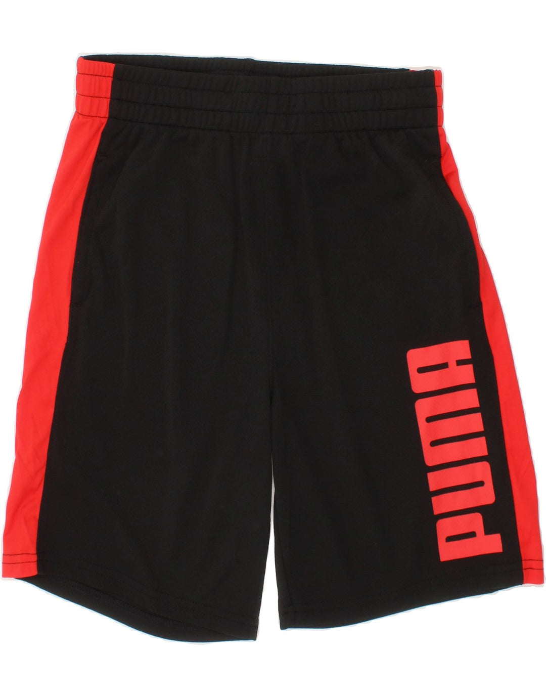 PUMA Boys Graphic Sport Shorts 10-11 Years Medium  Black Colourblock Vintage Puma and Second-Hand Puma from Messina Hembry 