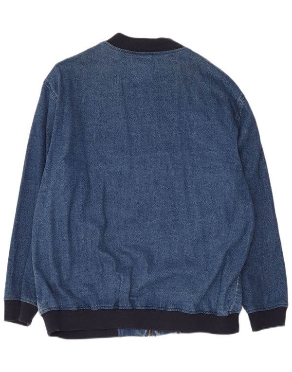 Jachetă de blugi supradimensionată pentru femei Asos UK 10 mic, albastru, bumbac color bloc