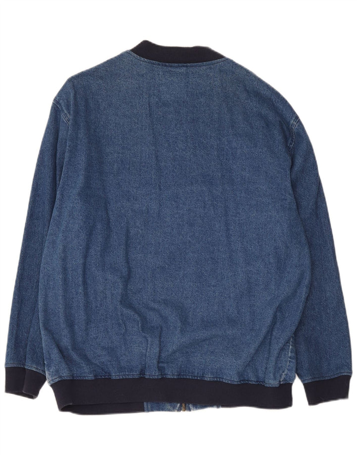 Jachetă de blugi supradimensionată pentru femei Asos UK 10 mic, albastru, bumbac color bloc