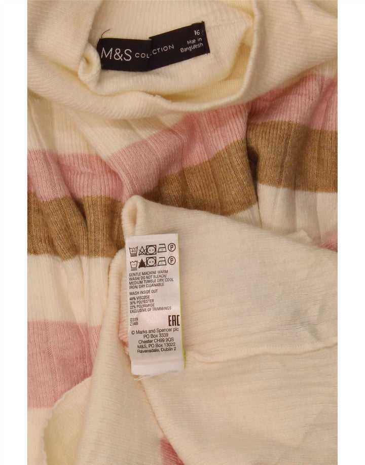 Pulover cu gât țestoasă pentru femei Marks & Spencer UK 16 mare, multicolor