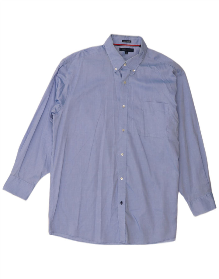 Cămașă pentru bărbați Tommy Hilfiger, cu formă regulată, mărimea 17 XL, bumbac albastru