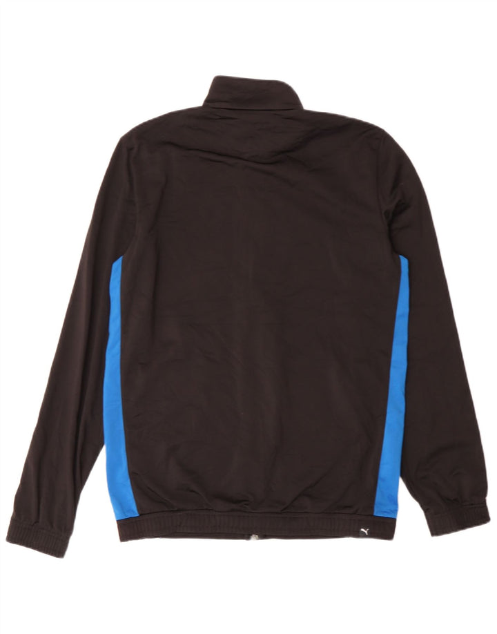 Jachetă de trening cu grafică Puma pentru băieți 15-16 ani, negru, color block