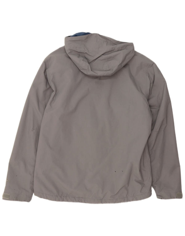 Jachetă de vânt cu glugă Columbia pentru bărbați UK 38 Medium Gri Colorblock