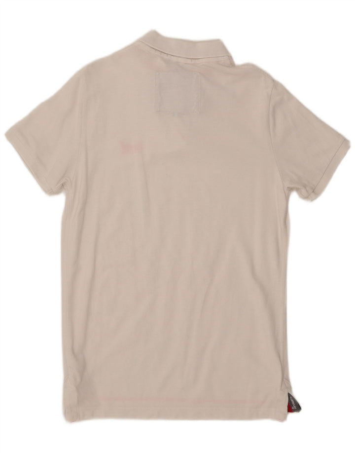 Tricou polo pentru bărbați Superdry, mare, alb, bumbac
