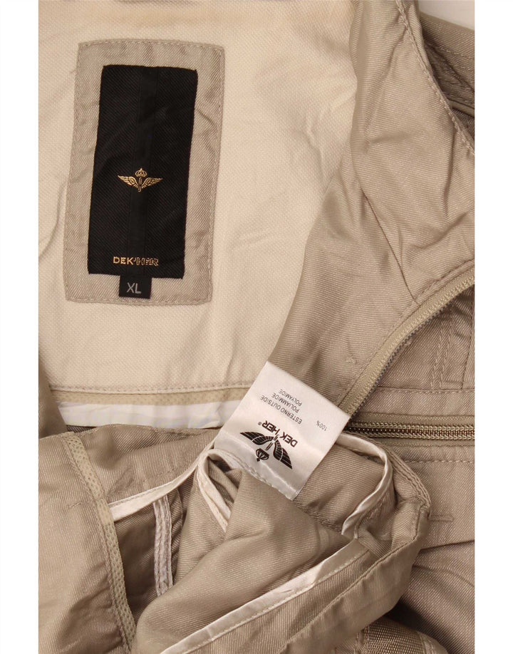Jachetă Dek'Her pentru femei cu glugă, UK 18 XL, bej, poliamidă