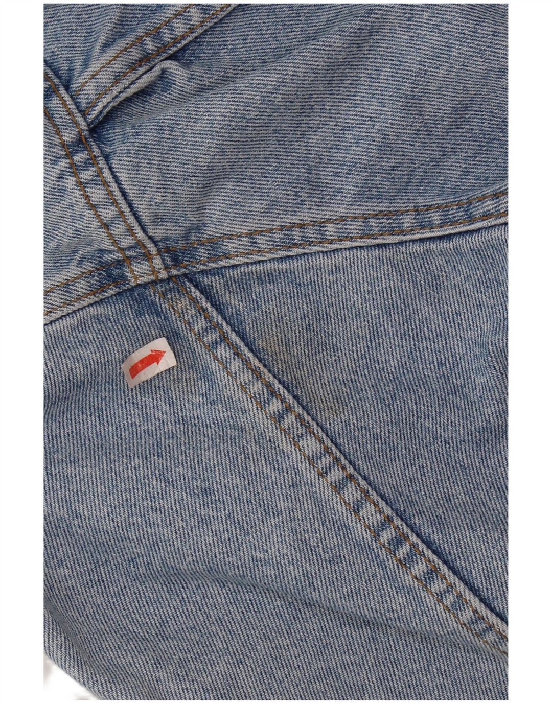 Jachetă de denim grafică pentru bărbați VINTAGE UK 36/38 Bumbac albastru mic