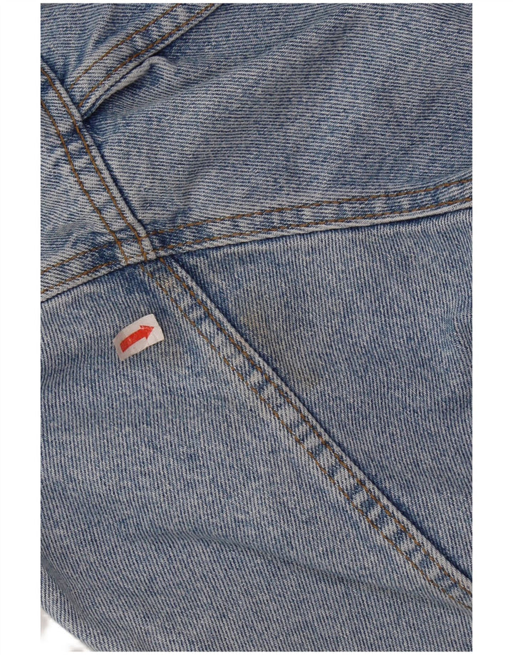 Jachetă de denim grafică pentru bărbați VINTAGE UK 36/38 Bumbac albastru mic