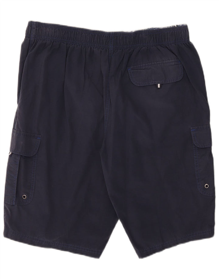 Pantaloni scurți de înot pentru bărbați Marks & Spencer, mari, albastru, bumbac