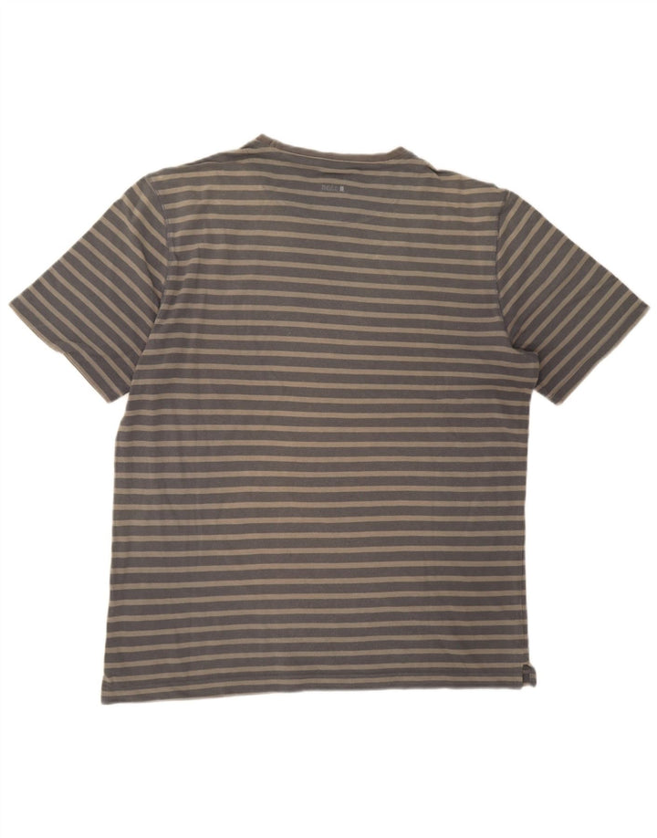 Tricou pentru bărbați Hugo Boss Top din bumbac cu dungi gri mediu