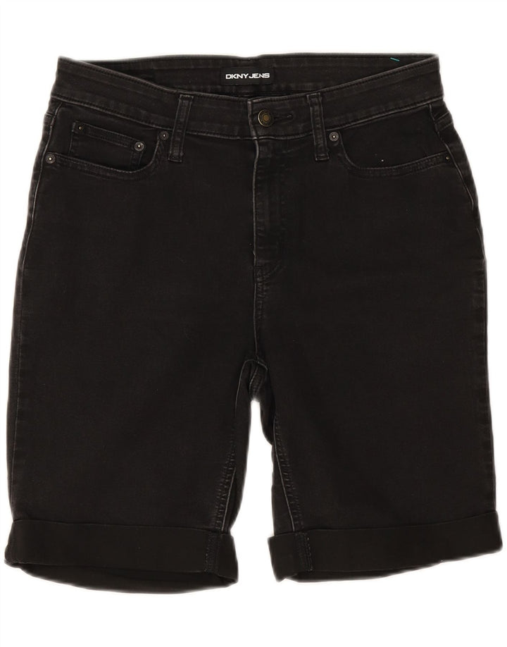 Pantaloni scurți din denim Dkny pentru femei US 10 Medium W28 Bumbac negru