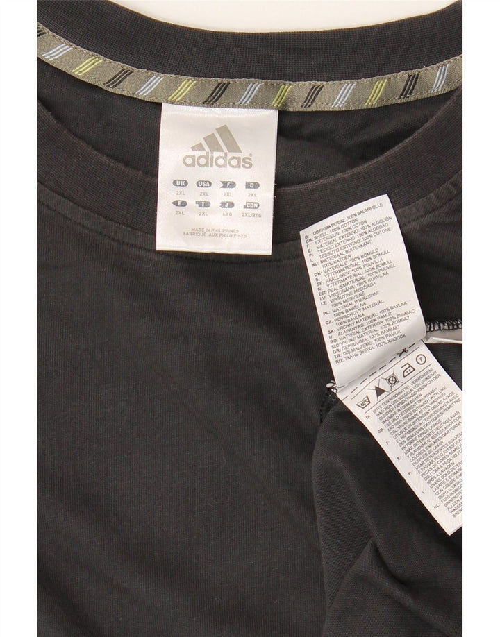 Tricou pentru bărbați Adidas Top 2XL bumbac negru