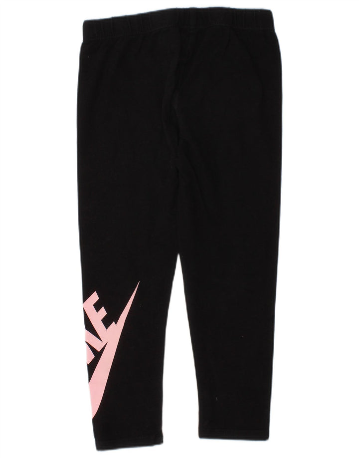 Leggings grafic pentru fete Nike 4-5 ani mici negru