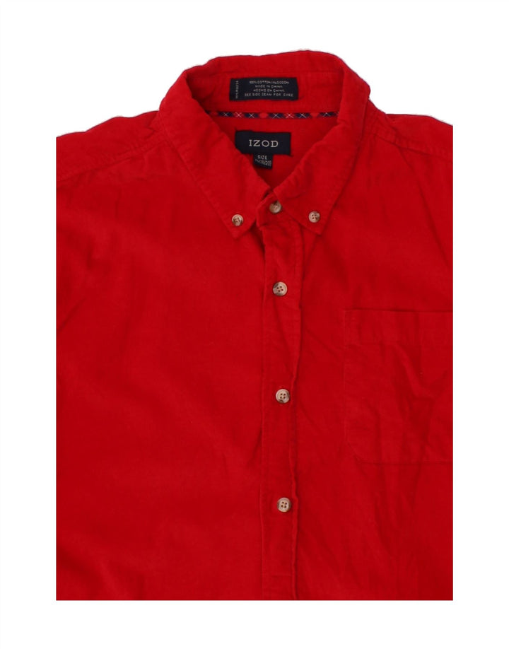 IZOD Boys Shirt 15-16 Years XL  Red Cotton Vintage Izod and Second-Hand Izod from Messina Hembry 