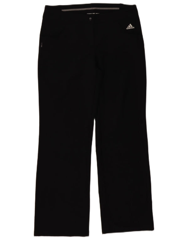 Pantaloni drepți Climalite Adidas pentru femei UK 12 Medium W34 L30 Negru