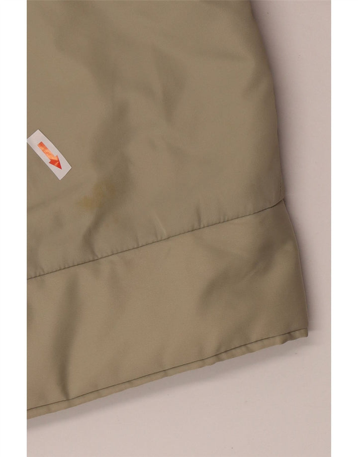 Jachetă de vânt cu glugă Dkny pentru femei UK 14 Medium Khaki Nylon