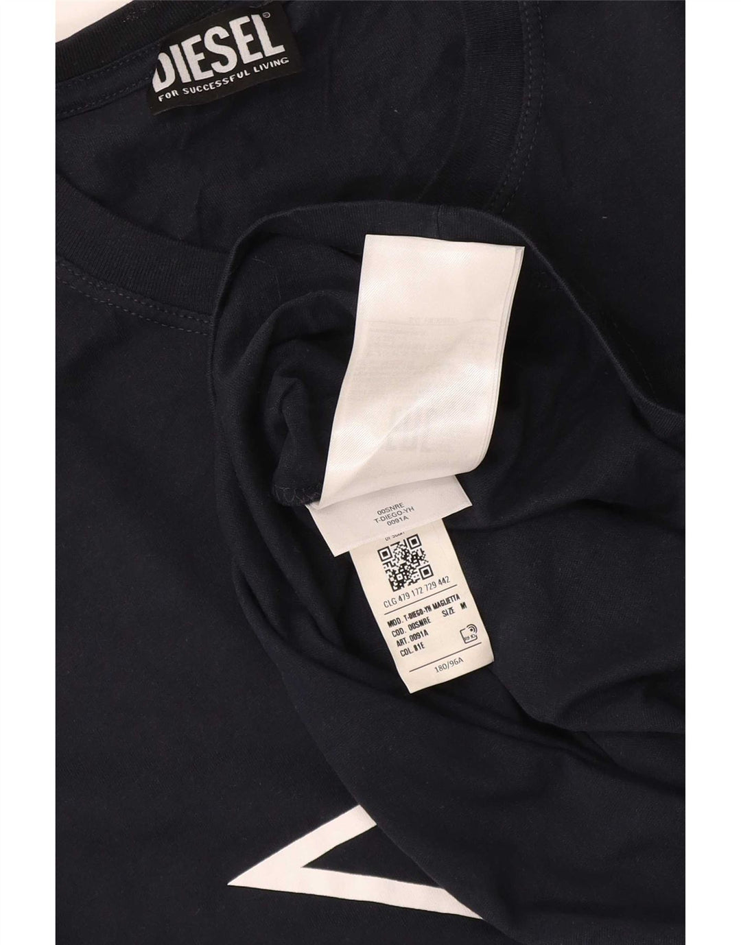 Tricou grafic pentru bărbați Diesel Top mediu din bumbac bleumarin