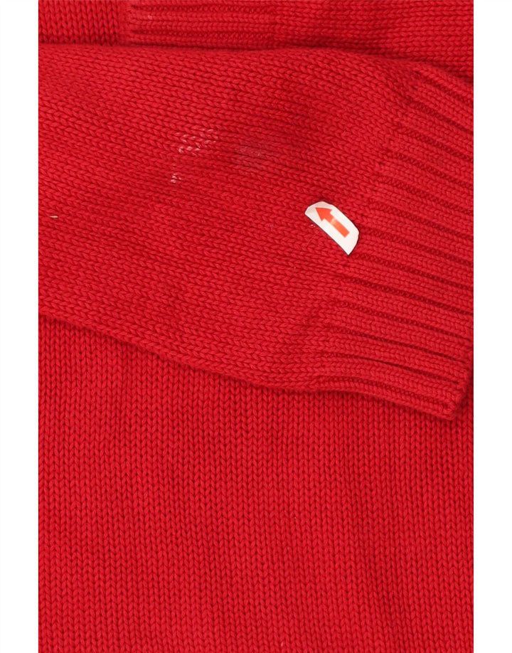 Pulover Chaps pentru bărbați, cu gât de barcă, XL, bumbac roșu