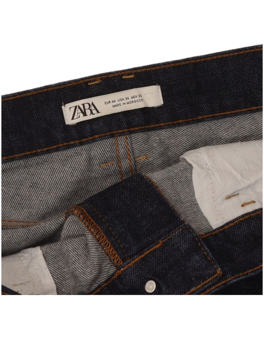 Blugi slim pentru bărbați Zara EU 46 XL W36 L31 Bleumarin