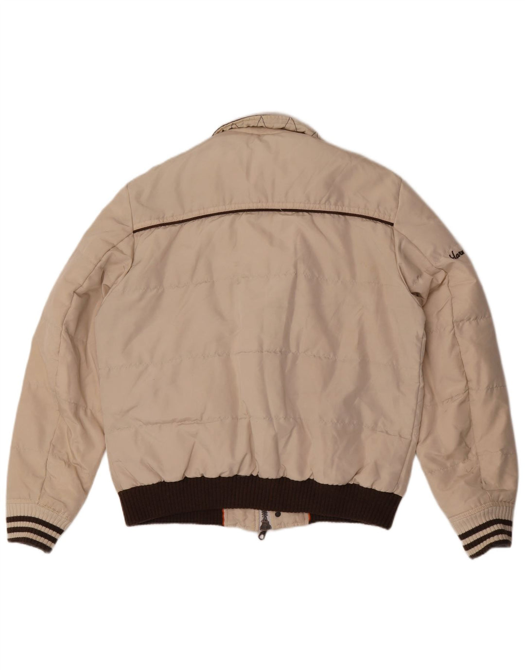 Jachetă căptușită pentru bărbați Harmont & Blaine UK 44 2XL Bej Poliamidă color bloc