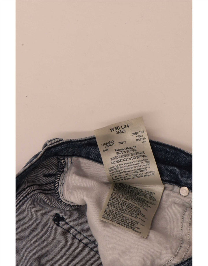 Blugi Distressed drepte pentru bărbați Lee W30 L31 Bumbac albastru