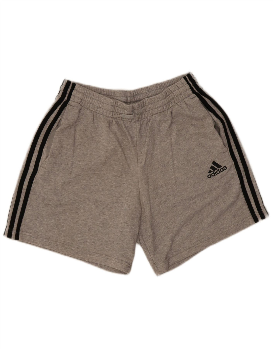 Pantaloni scurți sport pentru bărbați Adidas, din bumbac cu pete gri medii