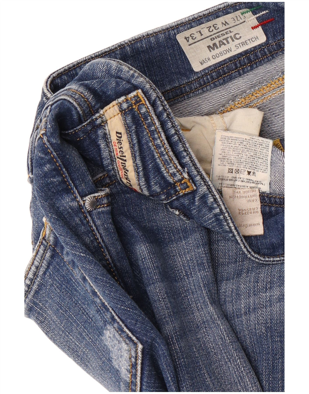 Blugi Diesel Matic Slim pentru femei W32 L29 Bumbac albastru