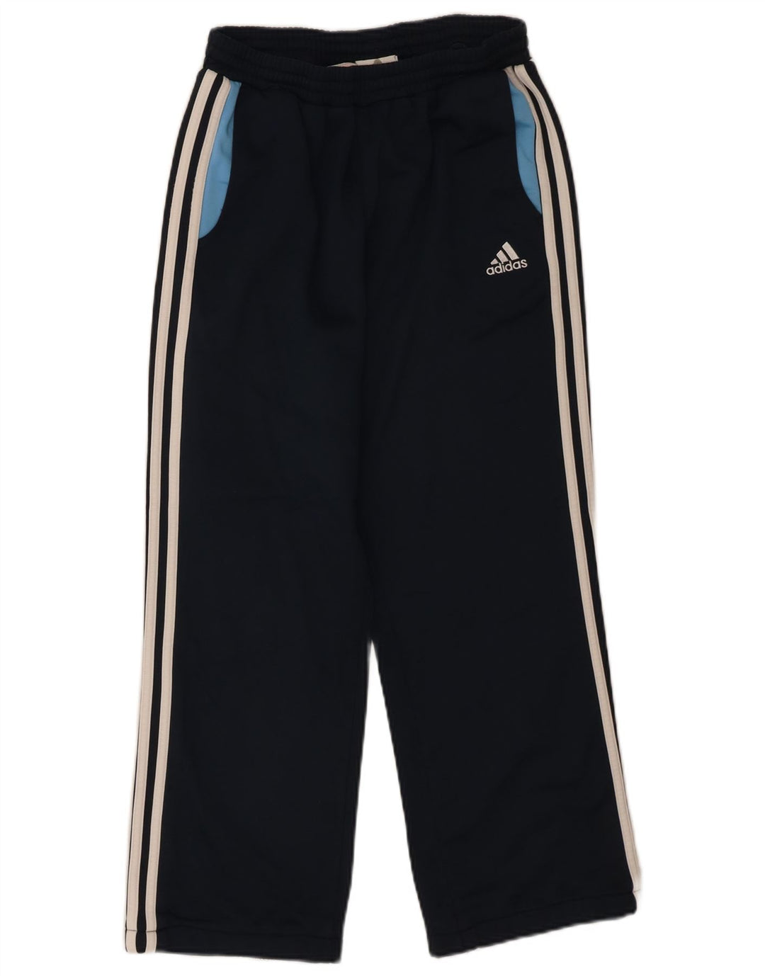 Pantaloni de trening Adidas pentru băieți 15-16 ani poliester bleumarin