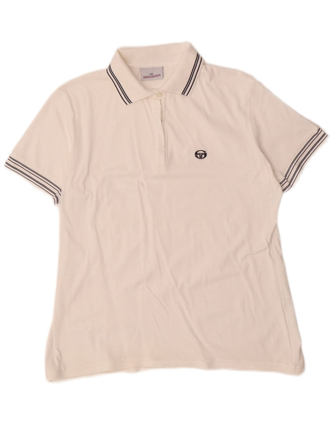 Tricou polo Sergio Tacchini pentru femei IT 48 XL Bumbac alb