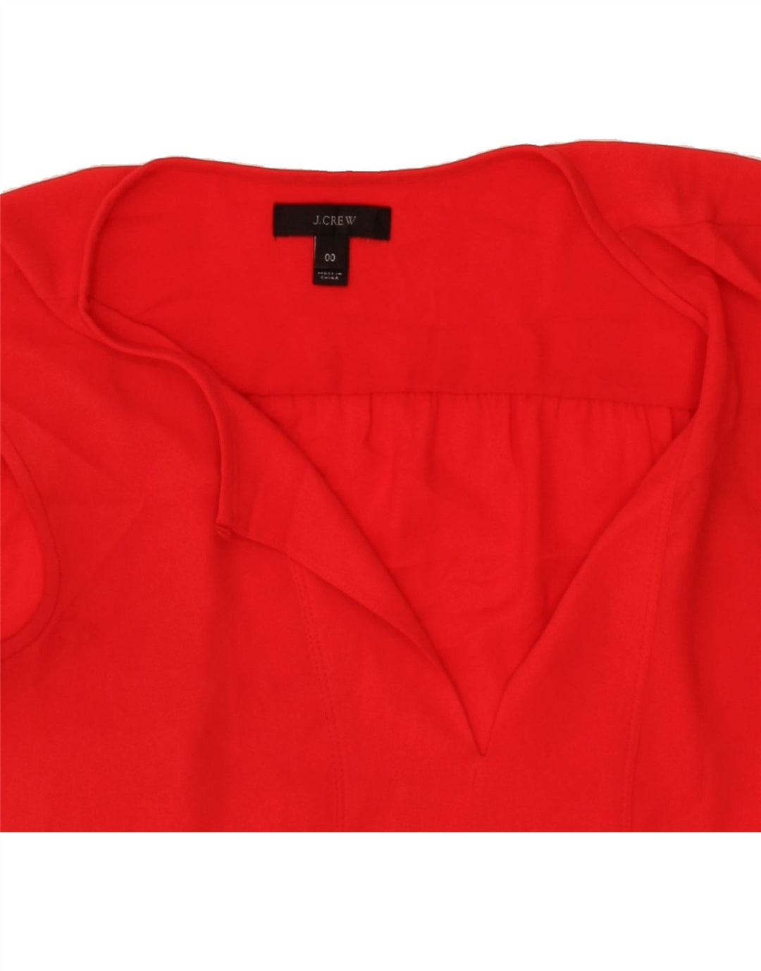 J. CREW Womens Sleeveless Blouse Top US 00 2XS Red Polyester Vintage J. Crew and Second-Hand J. Crew from Messina Hembry 