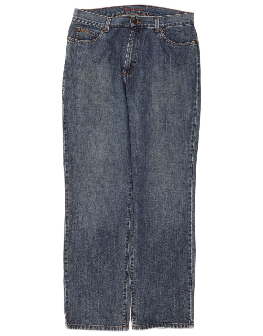 Blugi drepti pentru femei Eddie Bauer US 14 XL W36 L32 Bumbac albastru