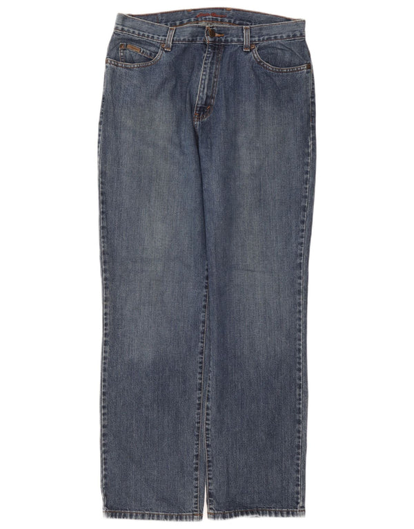 Blugi drepti pentru femei Eddie Bauer US 14 XL W36 L32 Bumbac albastru