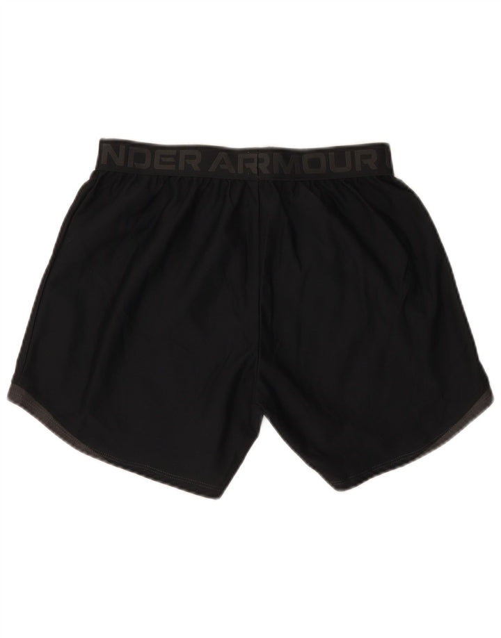 Pantaloni scurti de sport grafic Under Armour pentru femei UK 10 Small Black Poliester