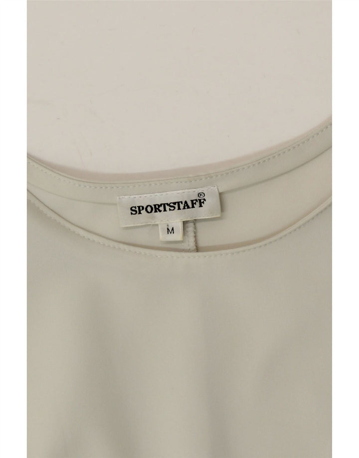SPORTSTAFF Womens Sleeveless Blouse Top UK 12 Medium Grey Polyester Vintage Sportstaff and Second-Hand Sportstaff from Messina Hembry 