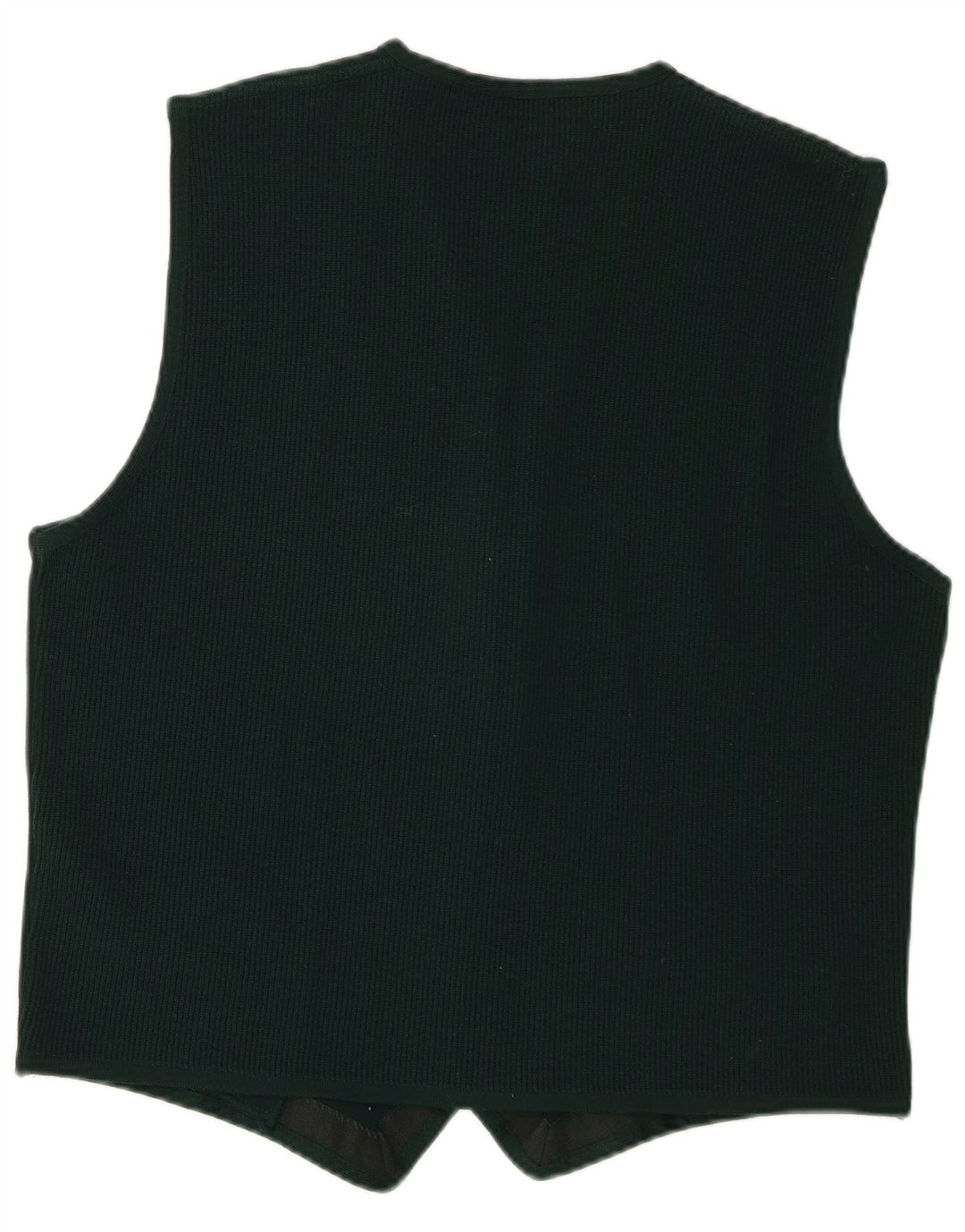 Pulover cardigan fără mâneci pentru bărbați Trussardi US 6, lână merino verde medie