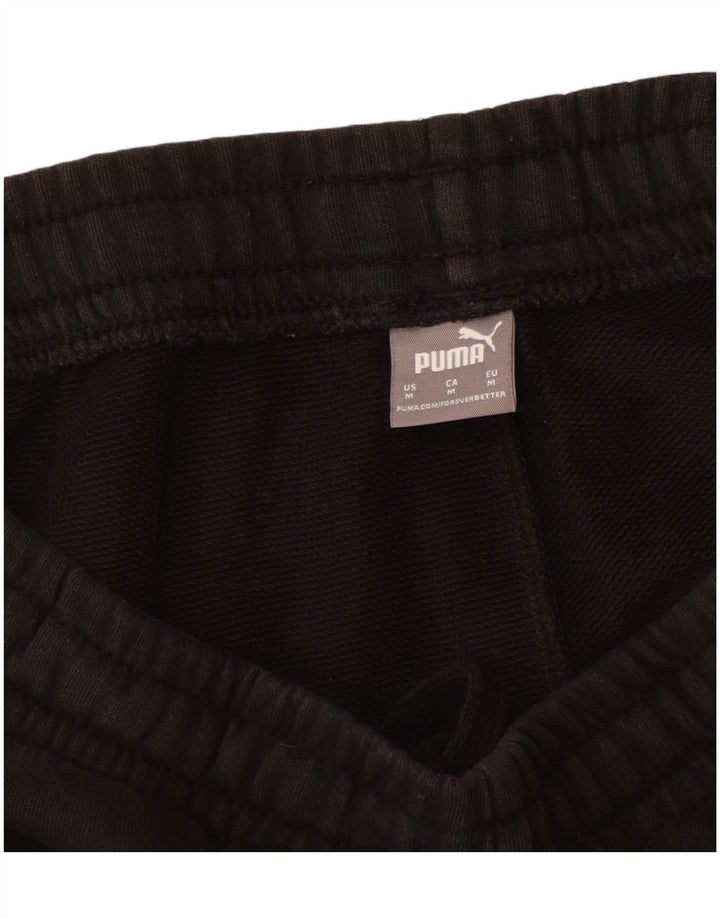 Pantaloni de trening grafic Puma pentru femei Pantaloni de jogging UK 12 Medium Black