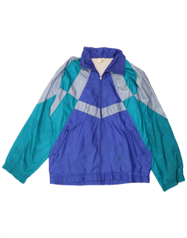 Jachetă de trening pentru bărbați Leopard Marea Britanie 42/44, mare, albastru, nailon color bloc