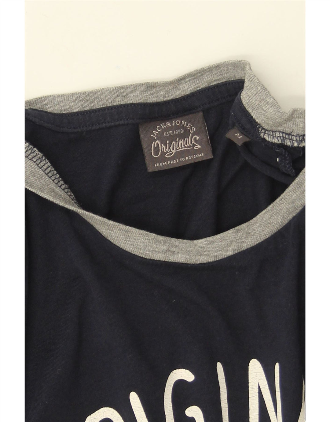 Jack & Jones Tricou cu mânecă lungă pentru bărbați, albastru bleumarin, bumbac