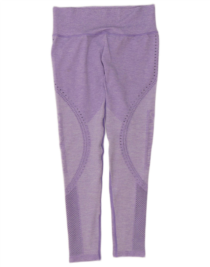Calvin Klein Leggings pentru damă cu grafică UK 12 Poliester cu pături violet mediu