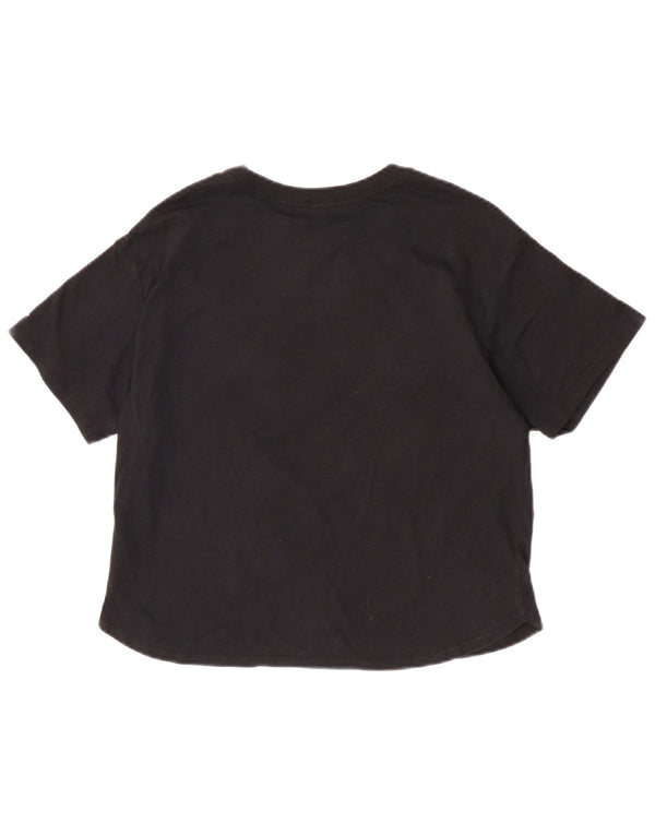 Tricou grafic Jordan Fete Top 13-14 Ani XL Bumbac Floral Negru