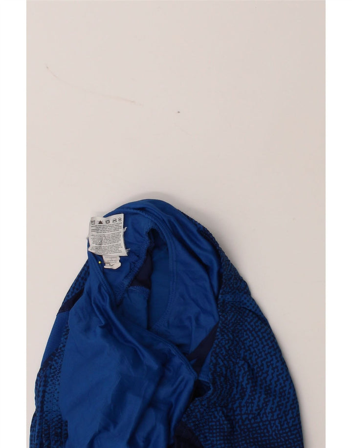 NIKE Womens Sport Shorts UK 10 Small Blue Colourblock Polyester Vintage Nike and Second-Hand Nike from Messina Hembry 