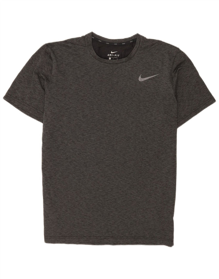 Tricou Nike Dri Fit pentru bărbați Top mare, gri, poliester cu pături