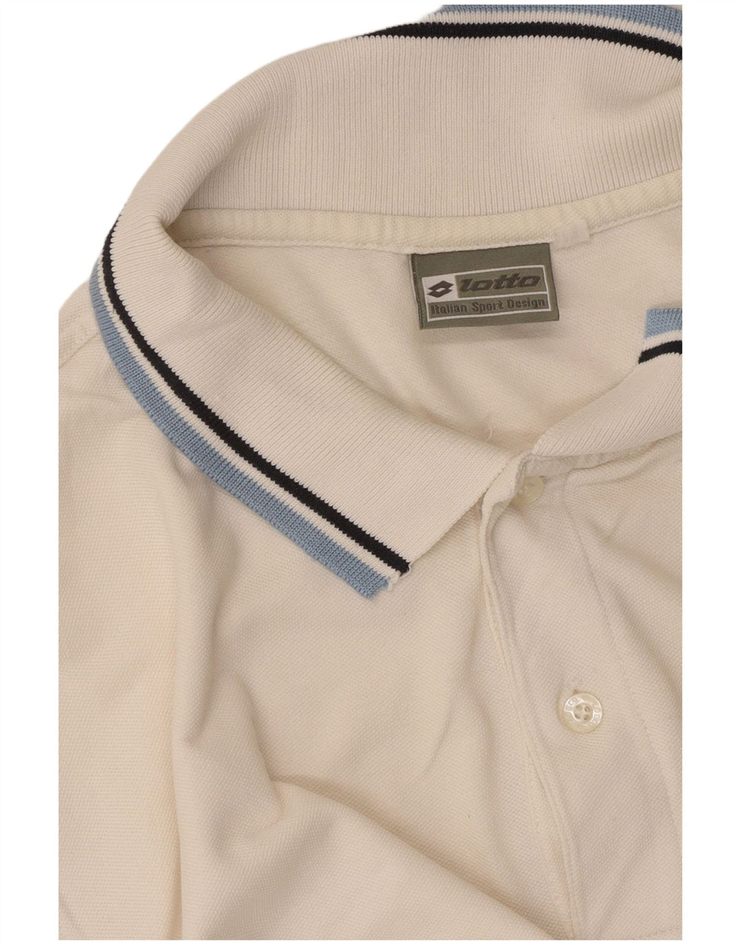 LOTTO Mens Polo Shirt Large White